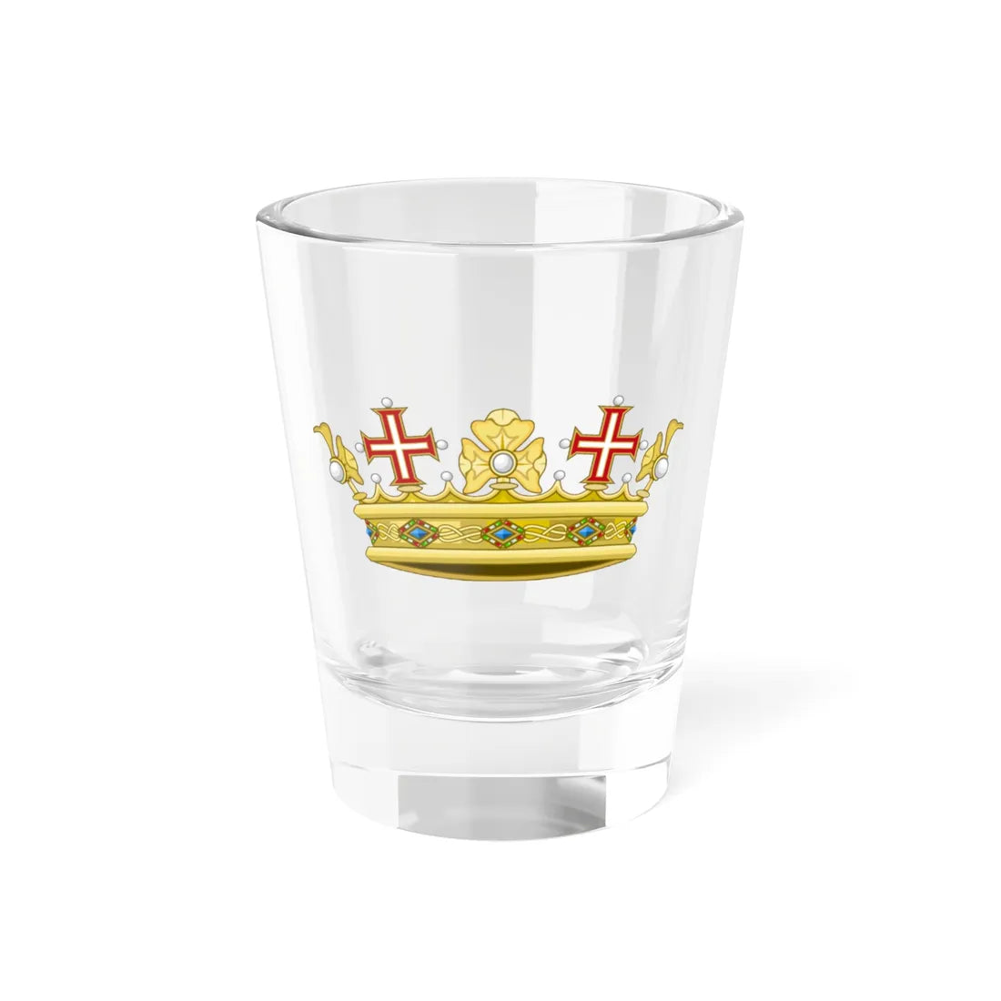 Coronet of a Prince-ss of Savoy (Italy) (Coat of Arms) Shot Glass 1.5oz 1.5oz - Go Mug Yourself