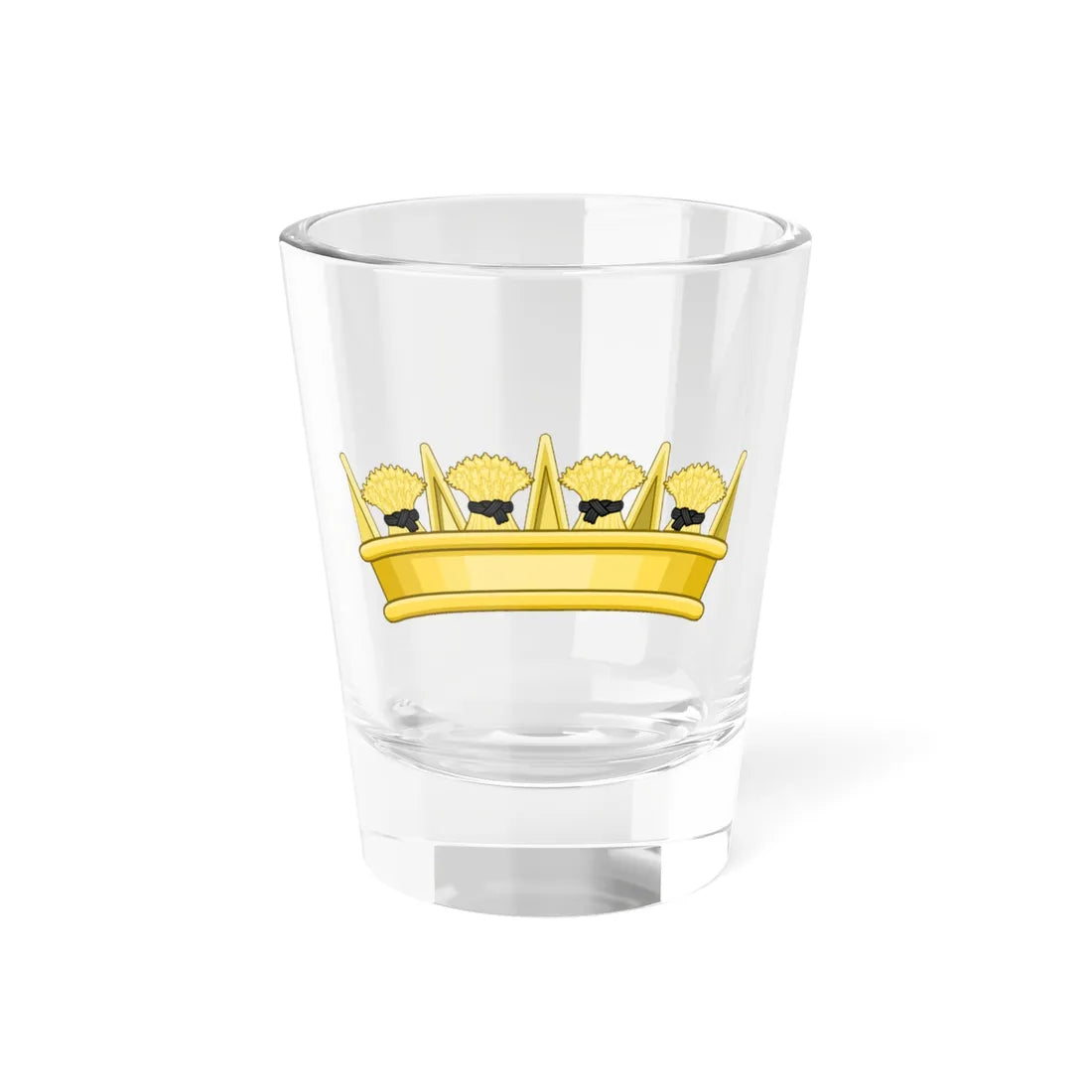 Coronet of a Scottish Area Council 1996 (United Kingdom) (Coat of Arms) Shot Glass 1.5oz 1.5oz - Go Mug Yourself