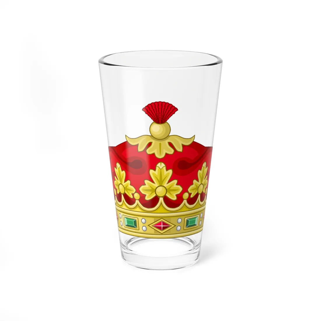 Coronet of an Infante - Kingdom of Portugal (Portugal) (Coat of Arms) Pint Glass 16oz 16oz - Go Mug Yourself