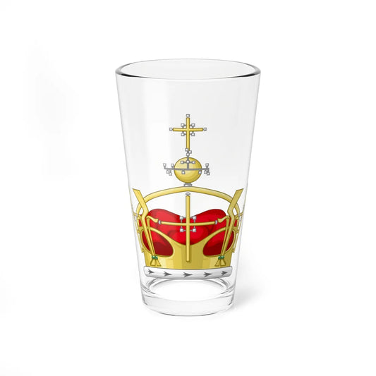 Coronet of Charles Prince of Wales (United Kingdom) (Coat of Arms) Pint Glass 16oz 16oz - Go Mug Yourself
