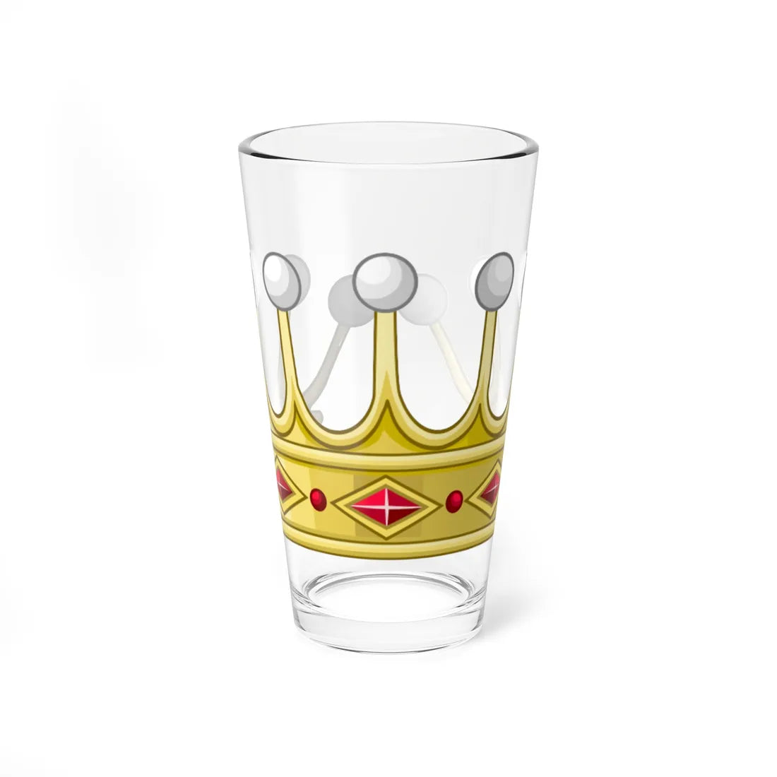 Coronet of Count - Portugal (Portugal) (Coat of Arms) Pint Glass 16oz 16oz - Go Mug Yourself