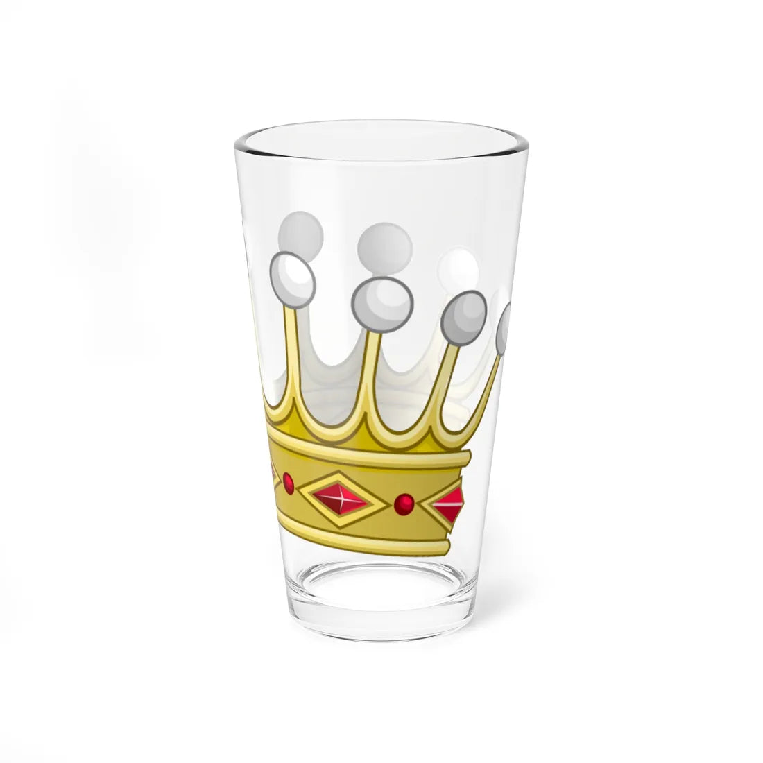 Coronet of Count - Portugal (Portugal) (Coat of Arms) Pint Glass 16oz - Go Mug Yourself