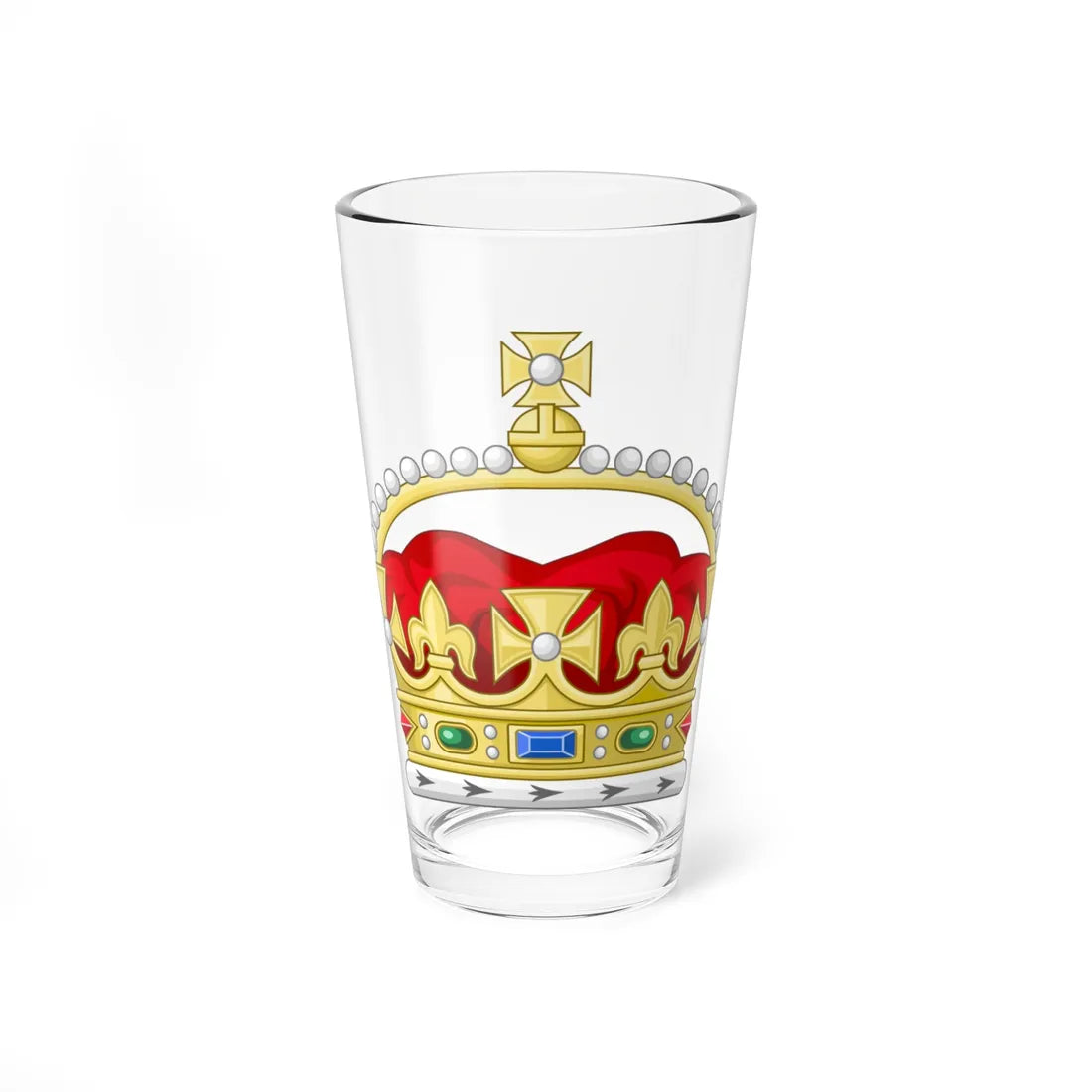 Coronet of the British Heir Apparent (United Kingdom) (Coat of Arms) Pint Glass 16oz 16oz - Go Mug Yourself