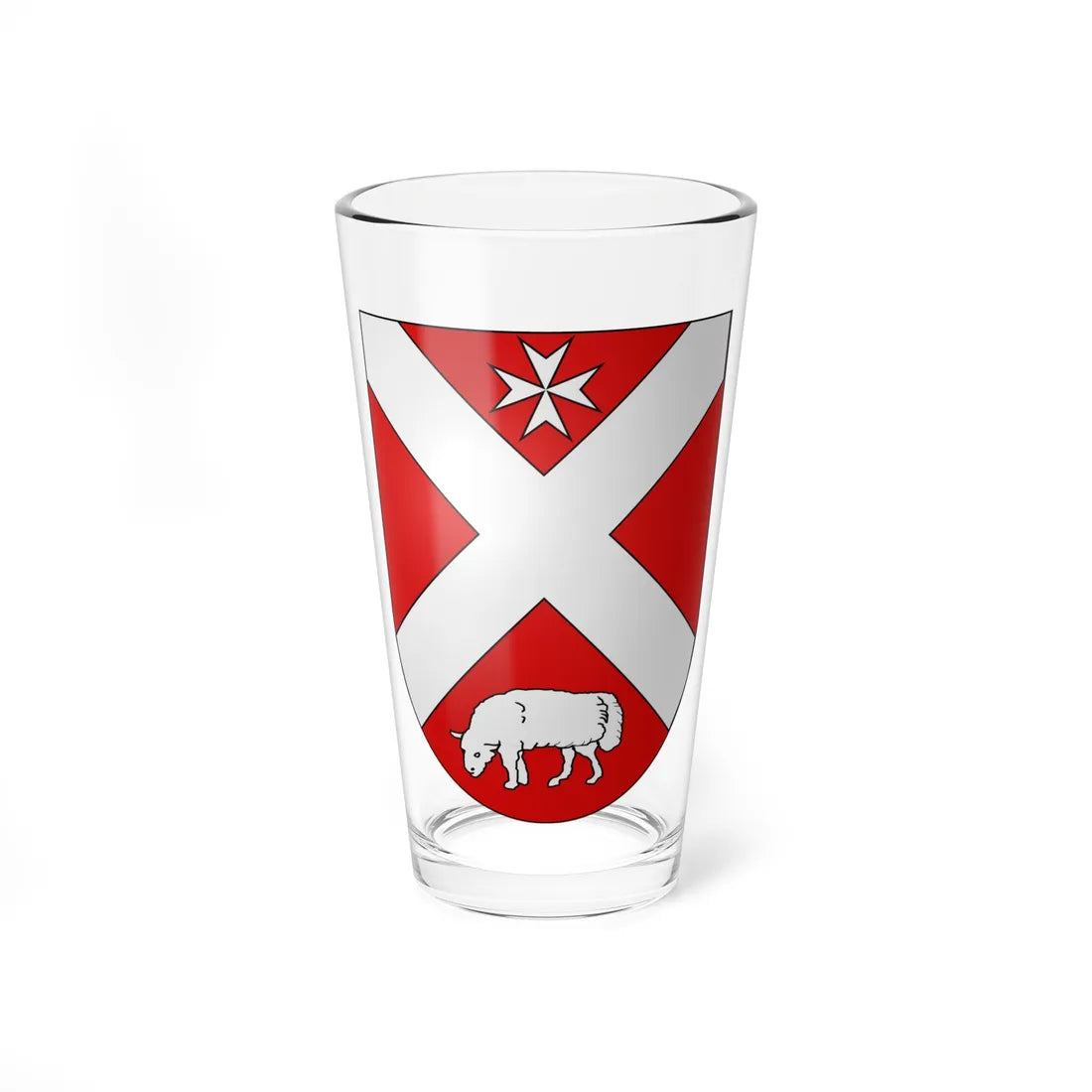 Corpataux-Magnedens-coat of arms (Switzerland) (Coat of Arms) Pint Glass 16oz 16oz - Go Mug Yourself