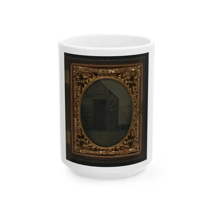 Corporal Sidney S. Goodridge Of Company K, 20th Massachusetts Infantry Regiment And Company B, Near Edwards Ferry (U.S. Civil War) White Coffee Mug 15oz - Go Mug Yourself