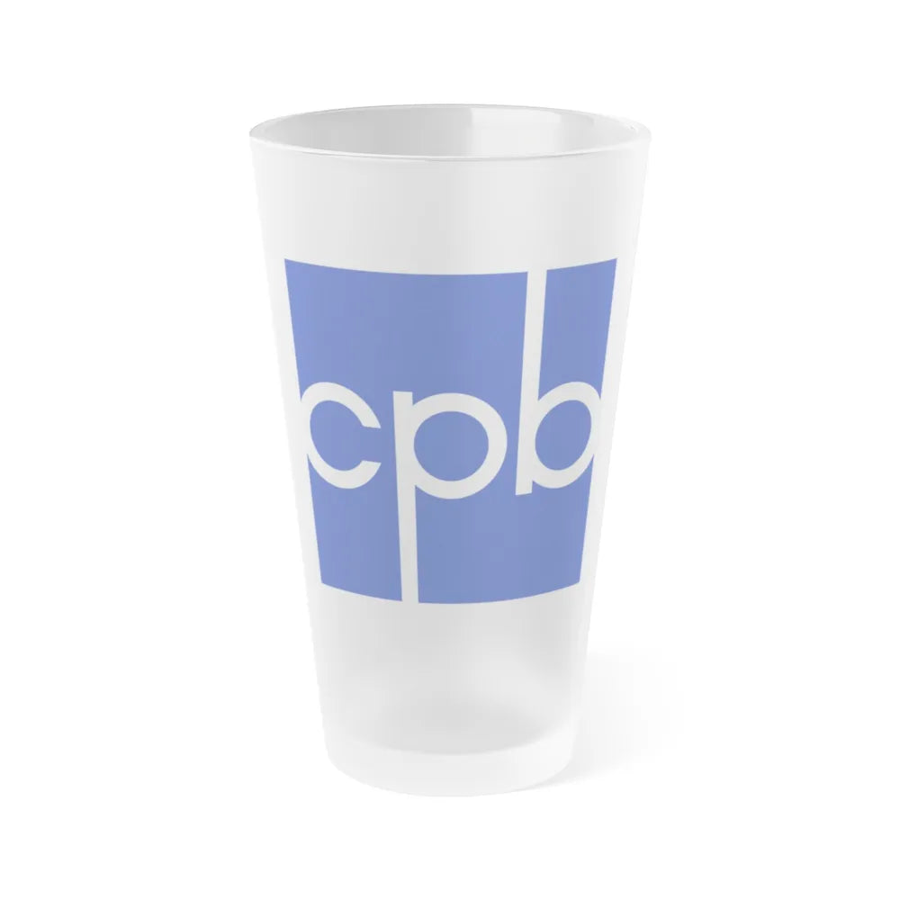 Corporation for Public Broadcasting - Frosted Pint Glass 16oz-16oz-Frosted-Go Mug Yourself