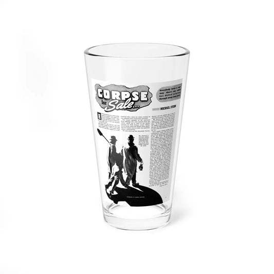 Corpse for Sale, Male Home Companion, October 1942 - Pint Glass 16oz-16oz-Go Mug Yourself