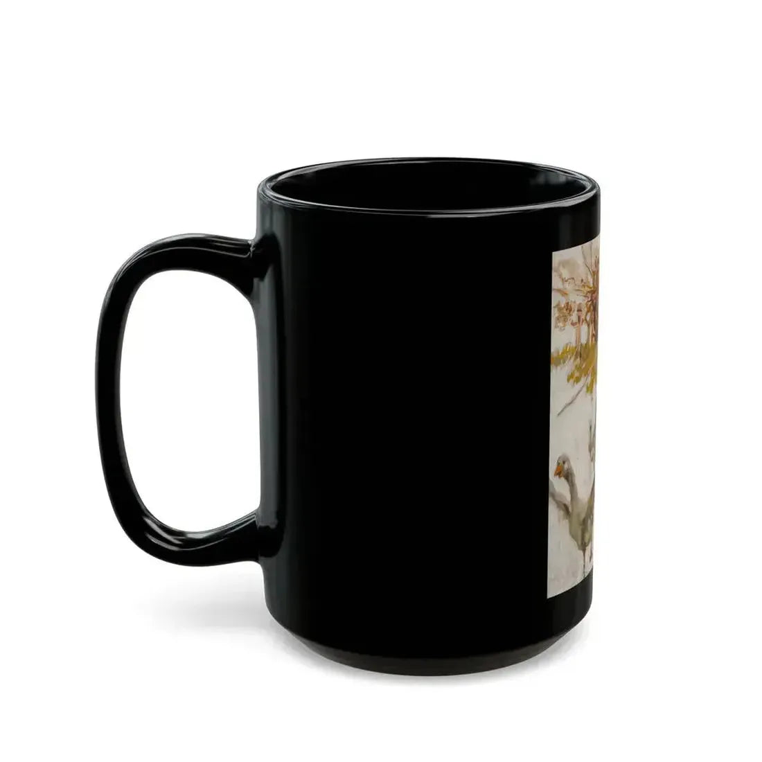 Corralling the Geese, possible magazine cover study - Black Coffee Mug - Go Mug Yourself