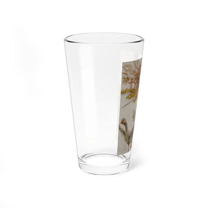 Corralling the Geese, possible magazine cover study - Pint Glass 16oz-Go Mug Yourself