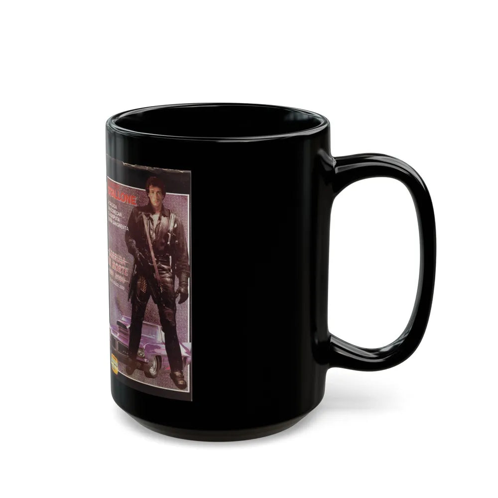 CORRIDA DA MORTE ANO 2000 AKA DEATH RACE 2000 (VHS COVER) - Black Coffee Mug-Go Mug Yourself