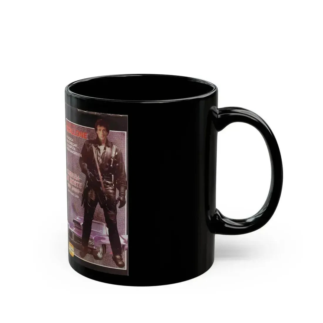 CORRIDA DA MORTE ANO 2000 AKA DEATH RACE 2000 (VHS COVER) - Black Coffee Mug - Go Mug Yourself