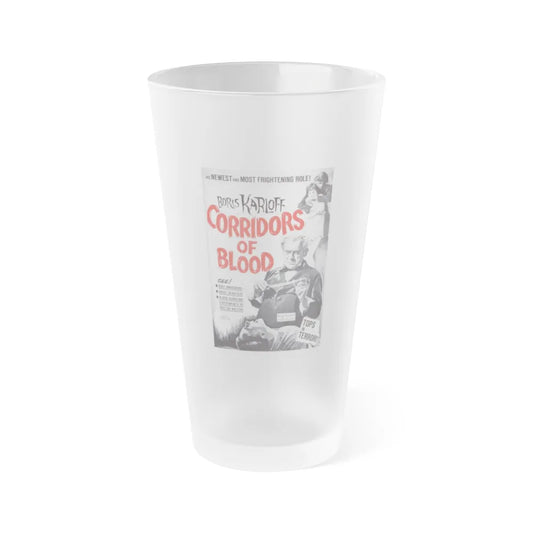 CORRIDORS OF BLOOD (2) 1958 Movie Poster - Frosted Pint Glass 16oz-16oz-Frosted-Go Mug Yourself