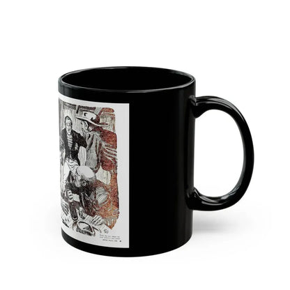 Corrigan earns his pay, Adam magazine, March 1952 - Black Coffee Mug - Go Mug Yourself