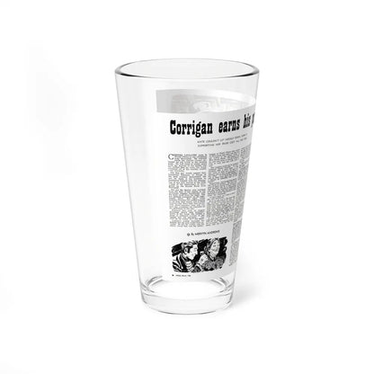 Corrigan earns his pay, Adam magazine, March 1952 - Pint Glass 16oz-Go Mug Yourself