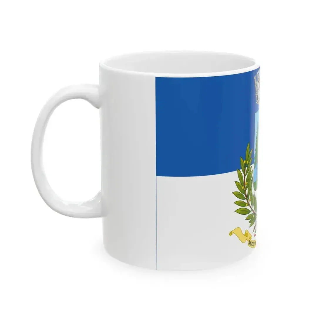 Cortina dAmpezzo-Bandiera (Italy) White Coffee Mug - Go Mug Yourself