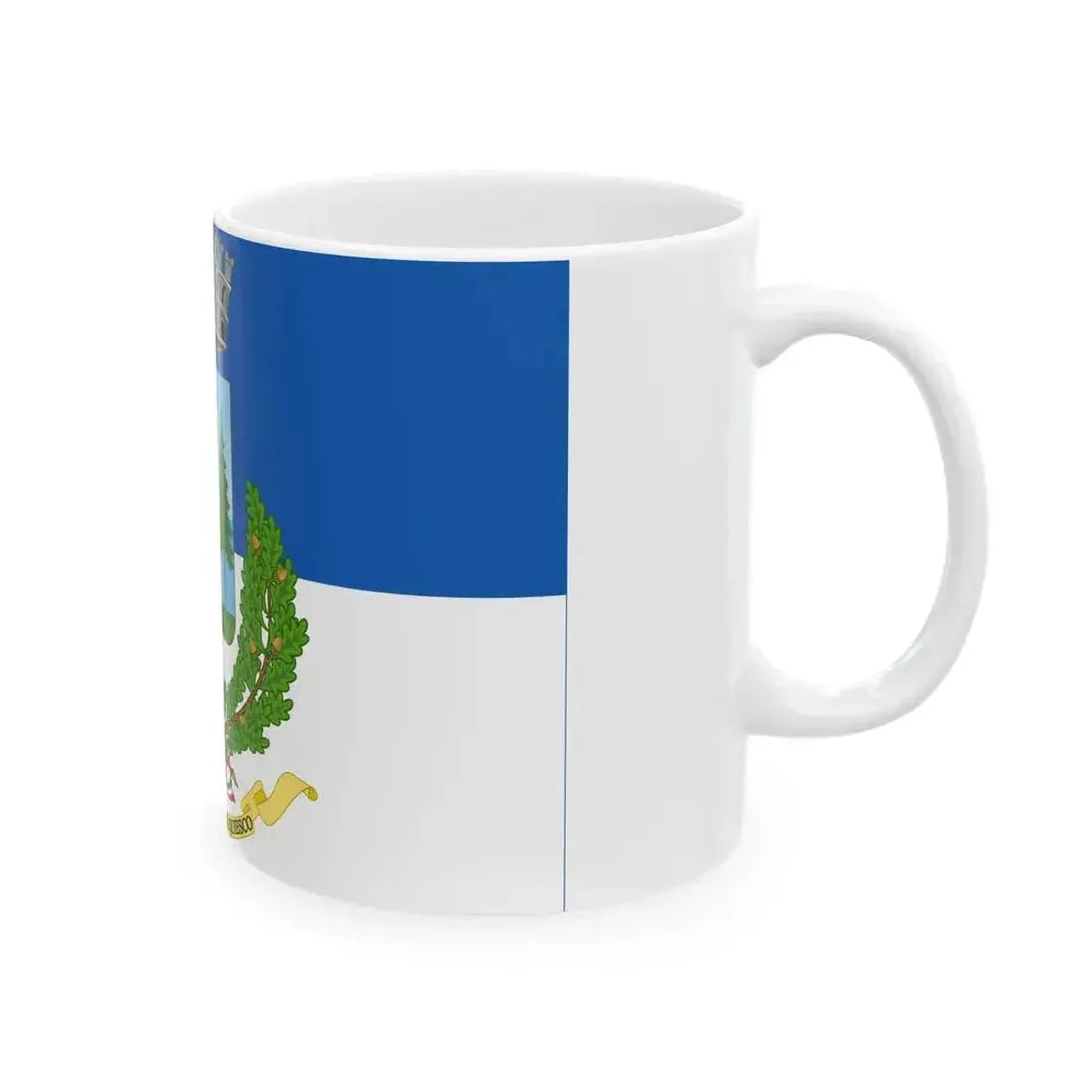 Cortina dAmpezzo-Bandiera (Italy) White Coffee Mug - Go Mug Yourself