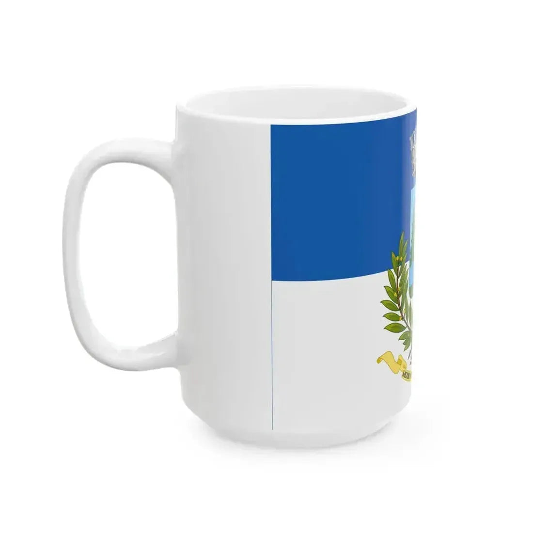 Cortina dAmpezzo-Bandiera (Italy) White Coffee Mug - Go Mug Yourself