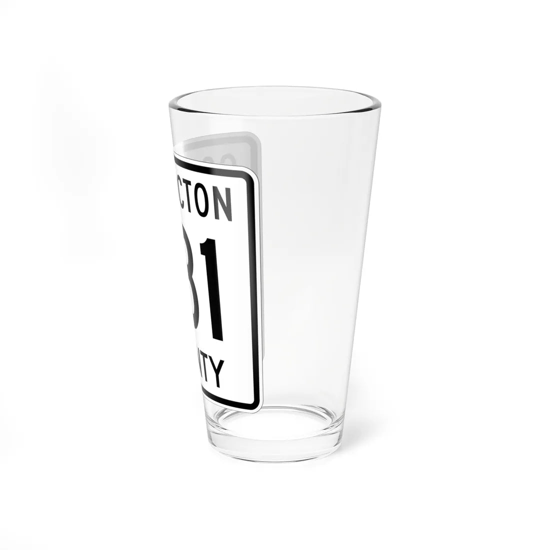 Coshocton County Route 281 OH (Ohio) (Road Sign) Pint Glass 16oz - Go Mug Yourself