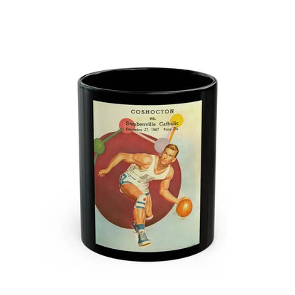 Coshocton vs Steubenville Catholic, 1967 - Black Coffee Mug 11oz - Go Mug Yourself