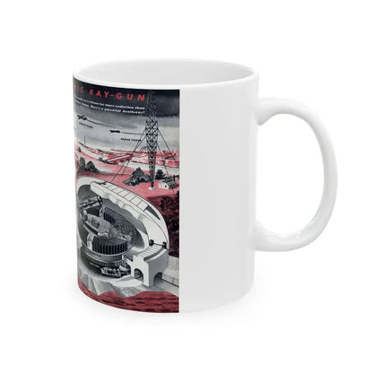 Cosmic Ray-Gun, Modern Mechanix, 1947 - White Coffee Mug - Go Mug Yourself