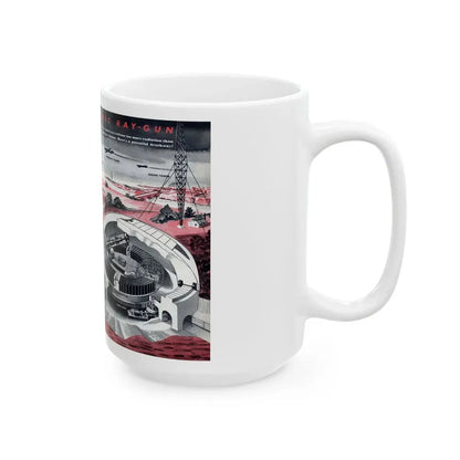 Cosmic Ray-Gun, Modern Mechanix, 1947 - White Coffee Mug - Go Mug Yourself