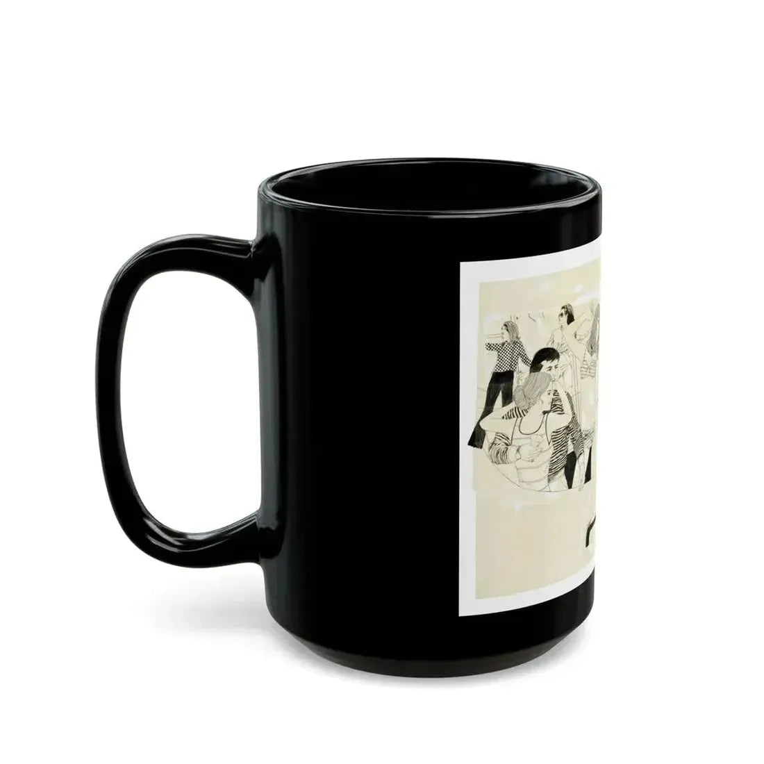 Cosmopolitan Illustration (1) - Black Coffee Mug - Go Mug Yourself