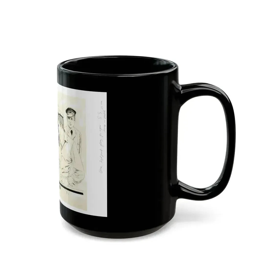 Cosmopolitan Illustration (1) - Black Coffee Mug - Go Mug Yourself