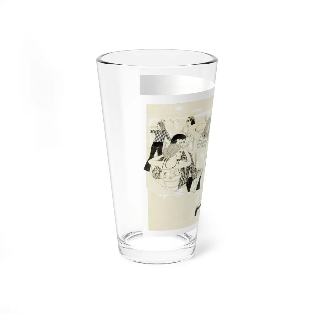 Cosmopolitan Illustration (1) - Pint Glass 16oz-Go Mug Yourself