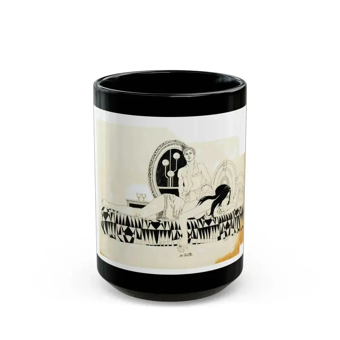 Cosmopolitan Illustration (2) - Black Coffee Mug 15oz - Go Mug Yourself