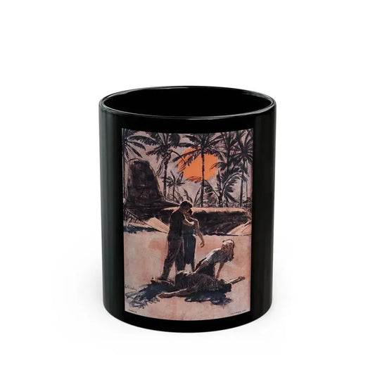 Cosmopolitan magazine Illustration, 1960 - Black Coffee Mug 11oz - Go Mug Yourself