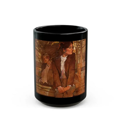 Cosmopolitan Magazine Story Illustration, September 1984 - Black Coffee Mug 15oz - Go Mug Yourself