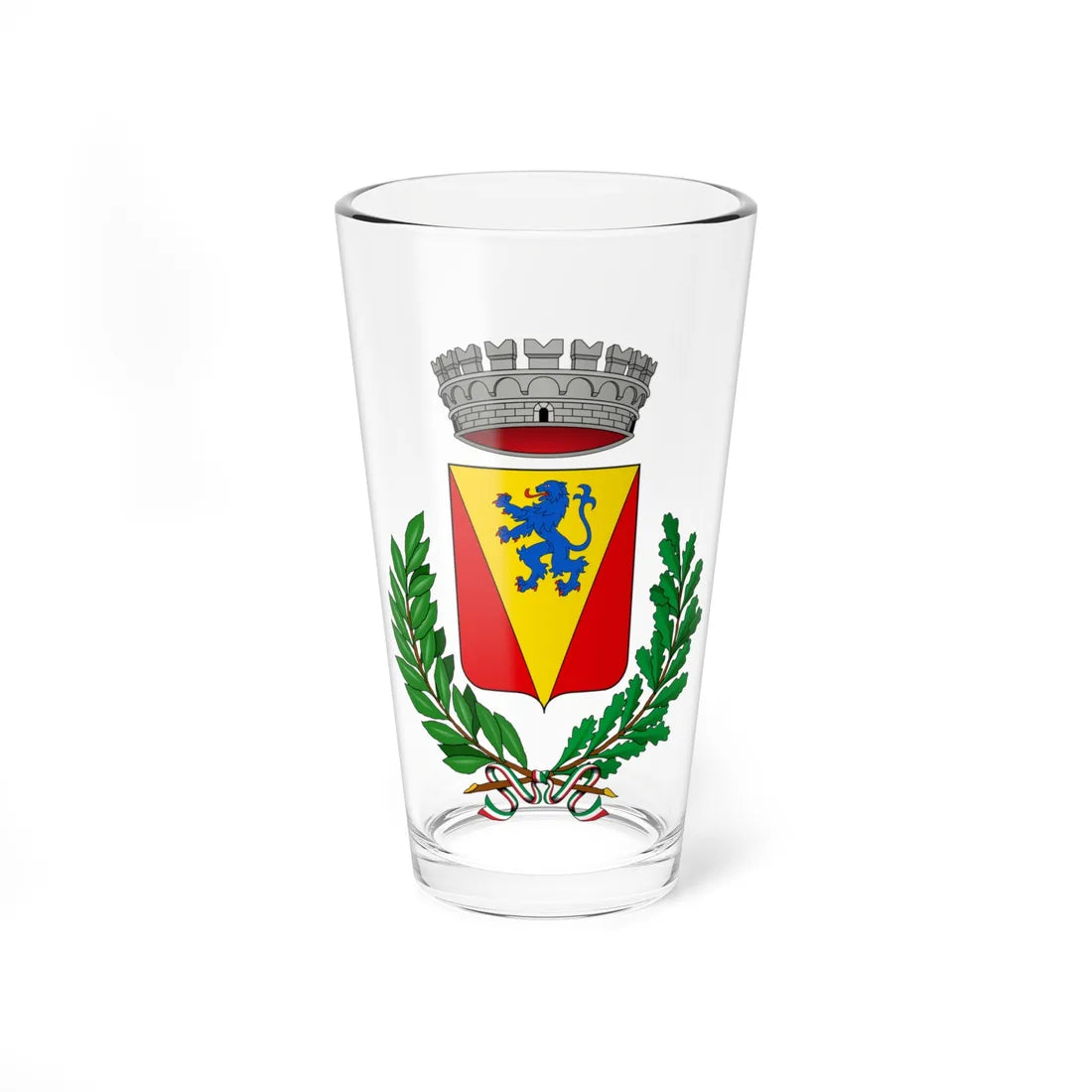 Cossombrato-Stemma (Italy) (Coat of Arms) Pint Glass 16oz 16oz - Go Mug Yourself