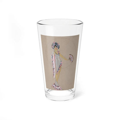 Costume design for Chez Paree Chicago nightclub, circa 1920s-30s - Pint Glass 16oz-16oz-Go Mug Yourself