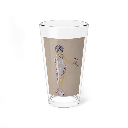 Costume design for Chez Paree Chicago nightclub, circa 1920s-30s - Pint Glass 16oz-16oz-Go Mug Yourself