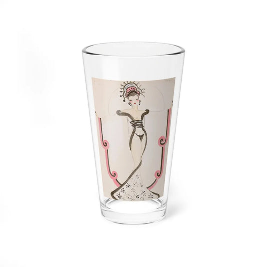 Costume design for Chez Paree Chicago Nightclub, Lester Design Company, circa 1930s - Pint Glass 16oz-16oz-Go Mug Yourself