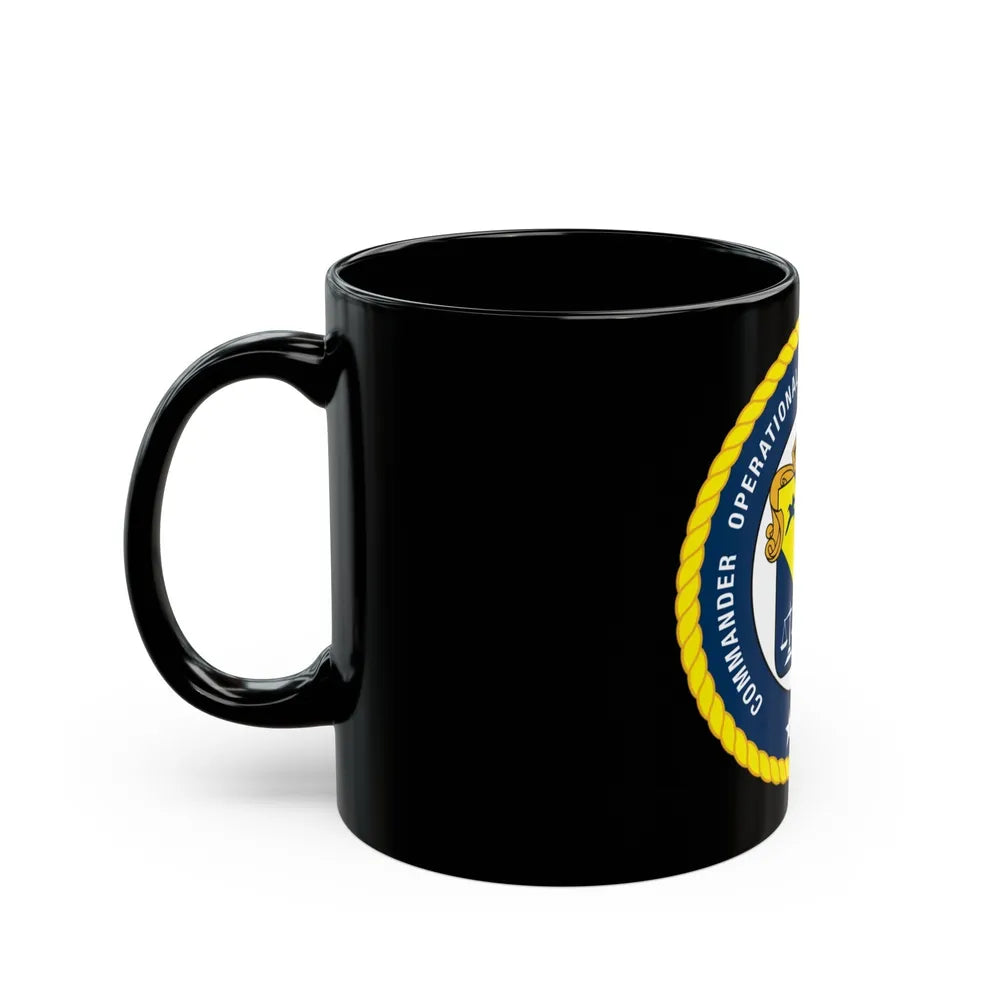 COTEF 2 Star Commander Operational Test and Evaluation Force (U.S. Navy) Black Coffee Mug-Go Mug Yourself