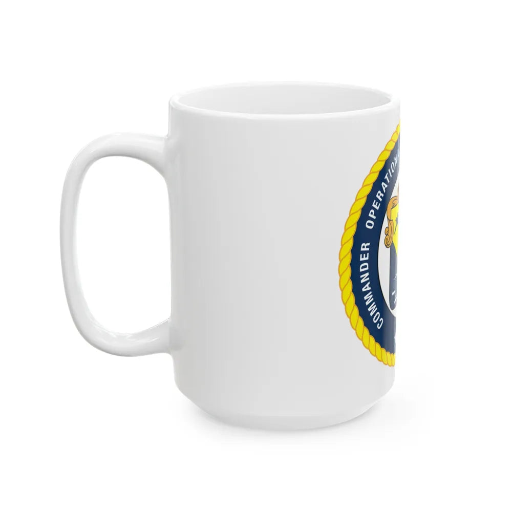 COTEF 2 Star Commander Operational Test and Evaluation Force (U.S. Navy) White Coffee Mug-Go Mug Yourself