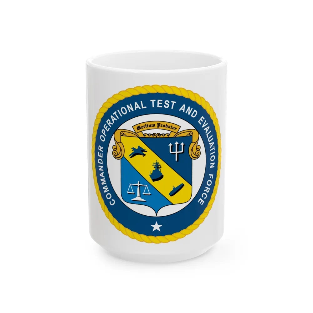 COTEF Commander Operational Test and Evaluation Force (U.S. Navy) White Coffee Mug-15oz-Go Mug Yourself