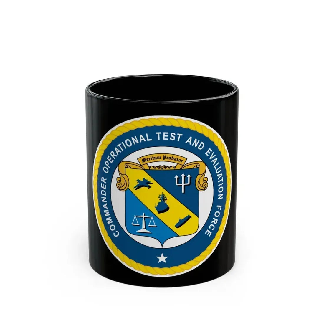 COTEF Commander Operational Test and Evaluation Force (U.S. Navy) Black Coffee Mug 11oz - Go Mug Yourself
