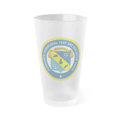 COTEF Commander Operational Test and Evaluation Force (U.S. Navy) Frosted Pint Glass 16oz Default Title - Go Mug Yourself