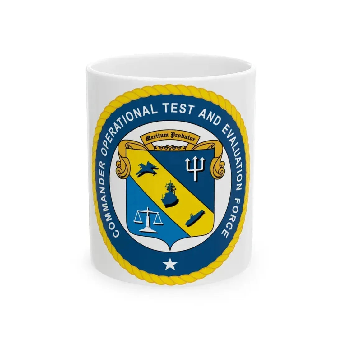 COTEF Commander Operational Test and Evaluation Force (U.S. Navy) White Coffee Mug 11oz - Go Mug Yourself
