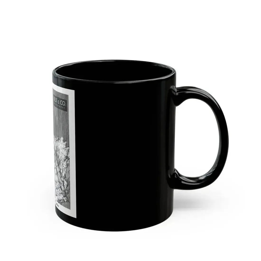 Cotillion advertisement, 1955 - Black Coffee Mug - Go Mug Yourself