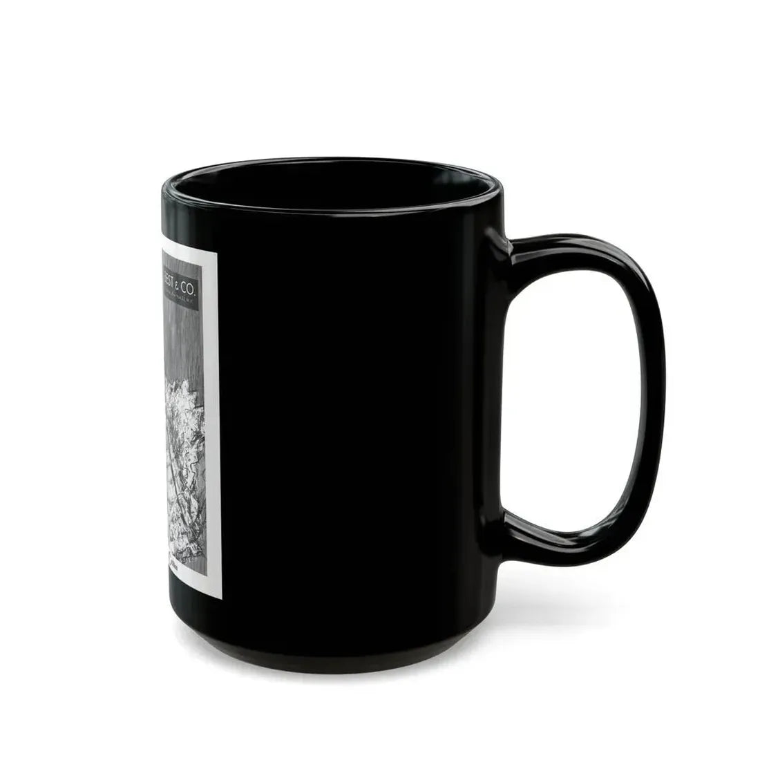 Cotillion advertisement, 1955 - Black Coffee Mug - Go Mug Yourself