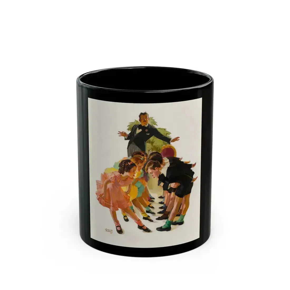 Cotillion, The Saturday Evening Post cover, May 23, 1936 - Black Coffee Mug 11oz - Go Mug Yourself