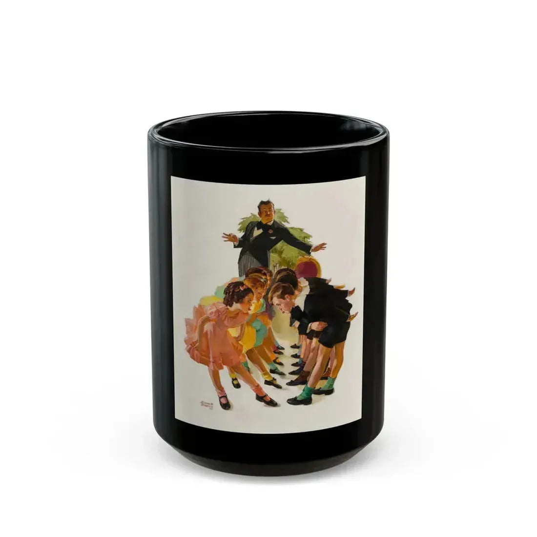 Cotillion, The Saturday Evening Post cover, May 23, 1936 - Black Coffee Mug 15oz - Go Mug Yourself
