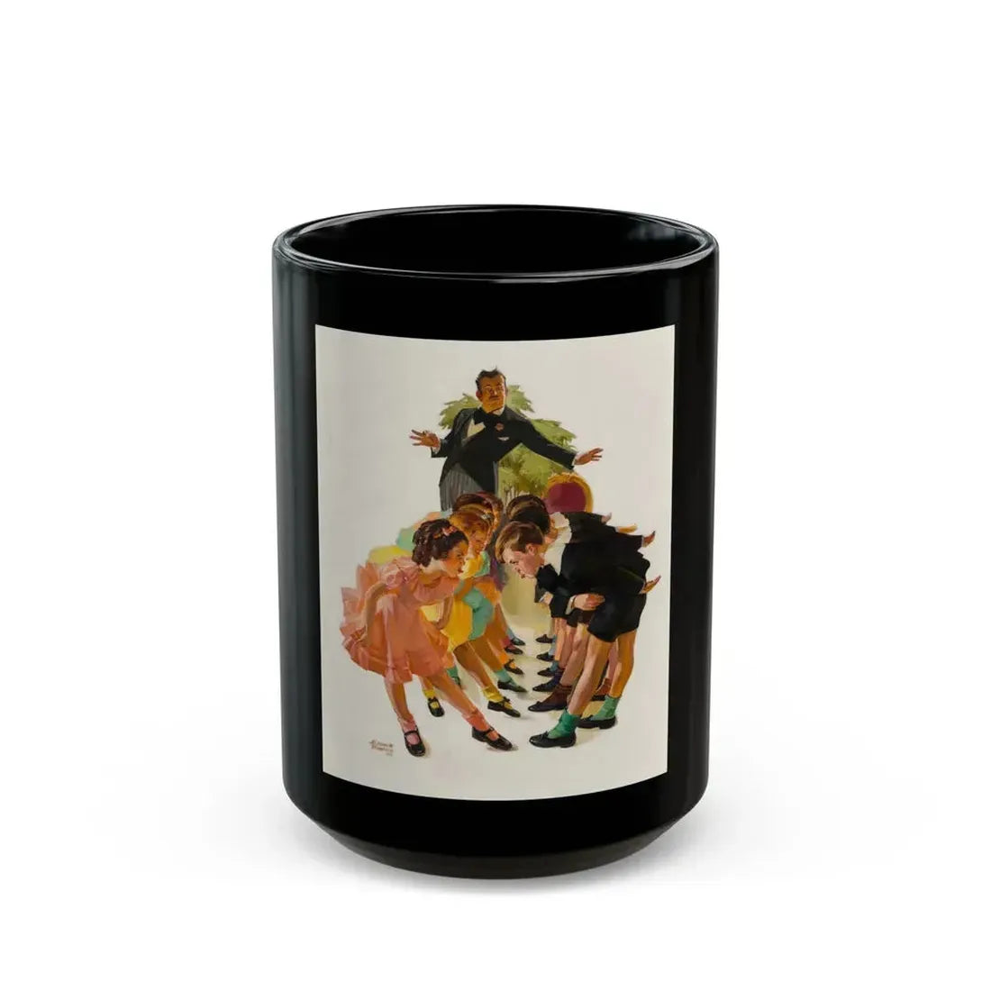 Cotillion, The Saturday Evening Post cover, May 23, 1936 - Black Coffee Mug 15oz - Go Mug Yourself