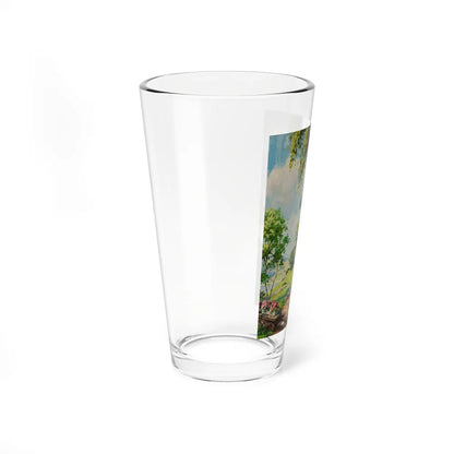 Cottage in the Springtime - Pint Glass 16oz-Go Mug Yourself