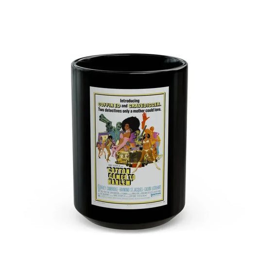 COTTON COMES TO HARLEM 1970 Movie Poster - Black Coffee Mug 15oz - Go Mug Yourself