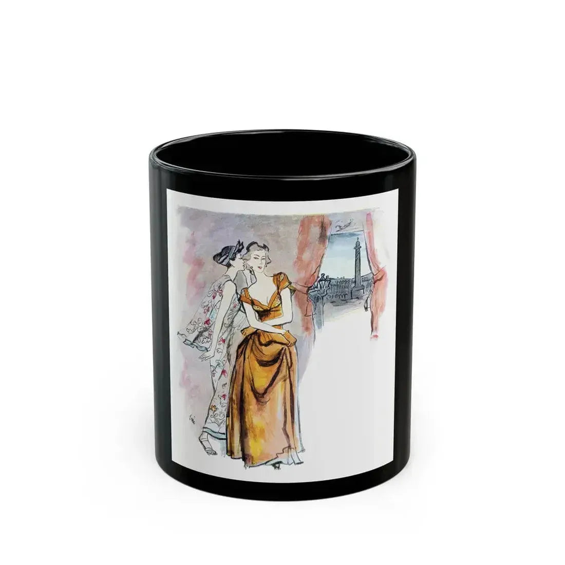 Coty Muse perfume advertisement, 1948 - Black Coffee Mug 11oz - Go Mug Yourself