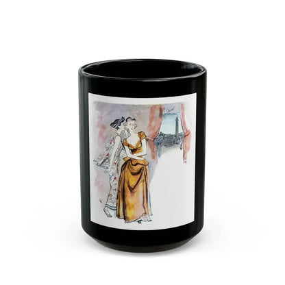 Coty Muse perfume advertisement, 1948 - Black Coffee Mug 15oz - Go Mug Yourself